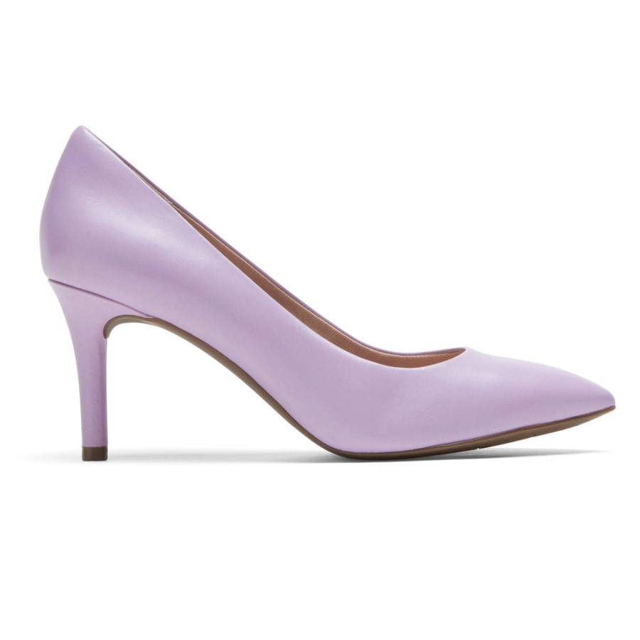Rockport Women's Total Motion 75mm Pointed Toe Heel Lavender Leather