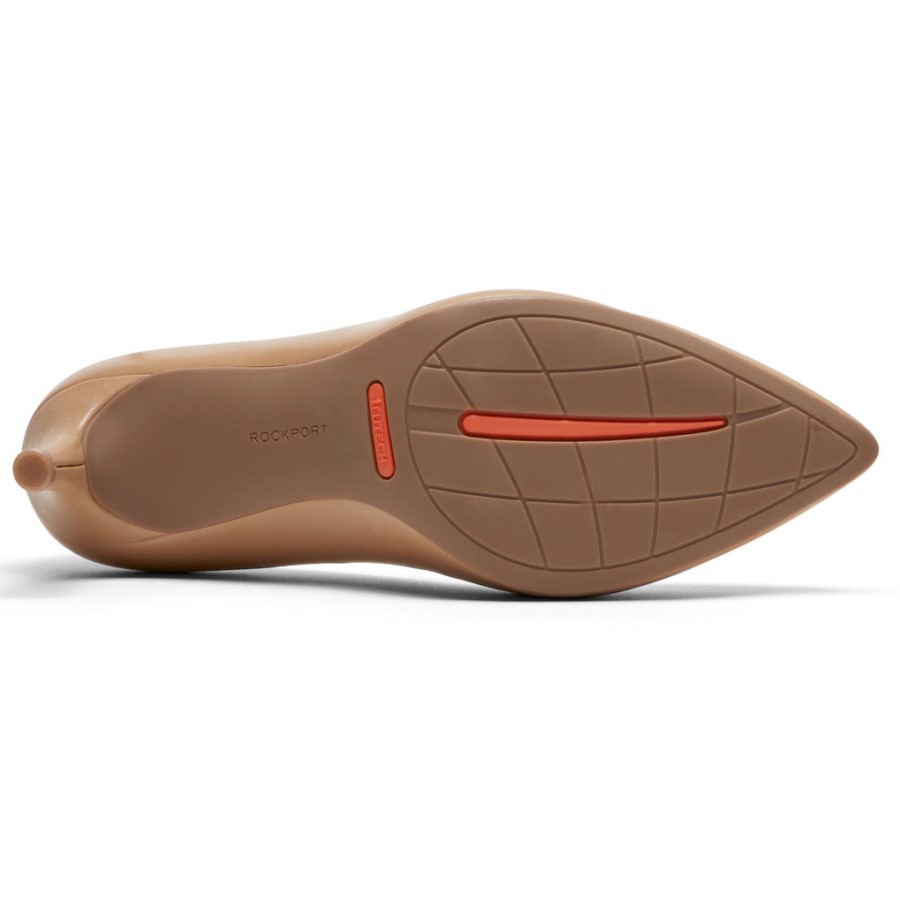 Rockport Women's Total Motion 75mm Pointed Toe Heel Mocha Latte