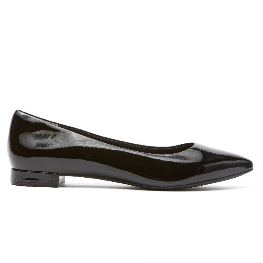 Rockport Women's Total Motion Adelyn Ballet Flat Black Patent