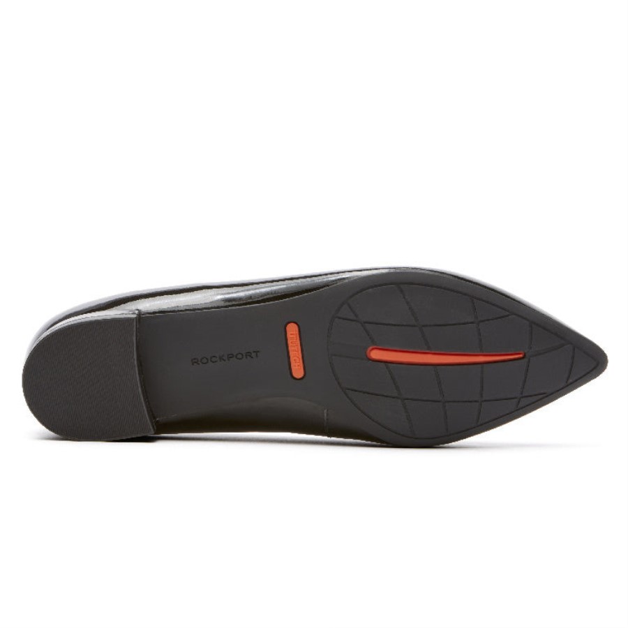 Rockport Women's Total Motion Adelyn Ballet Flat Black Patent