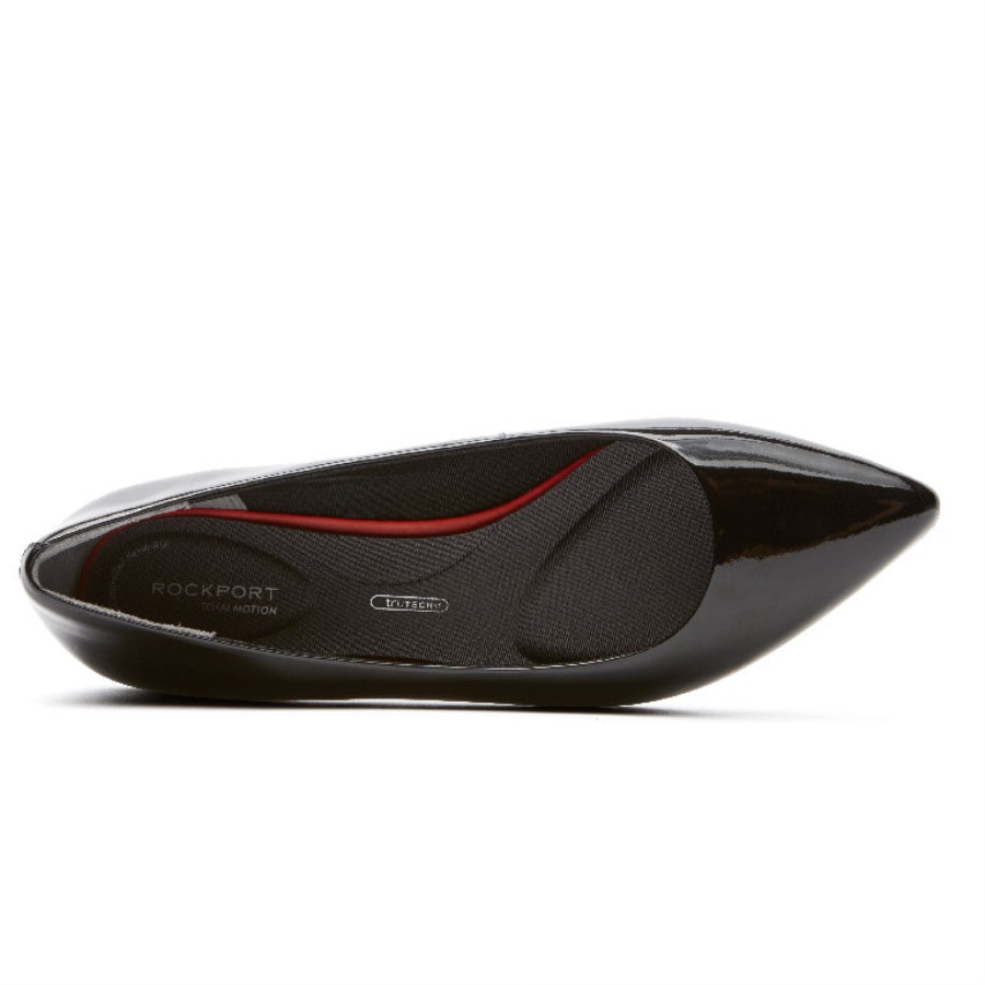 Rockport Women's Total Motion Adelyn Ballet Flat Black Patent
