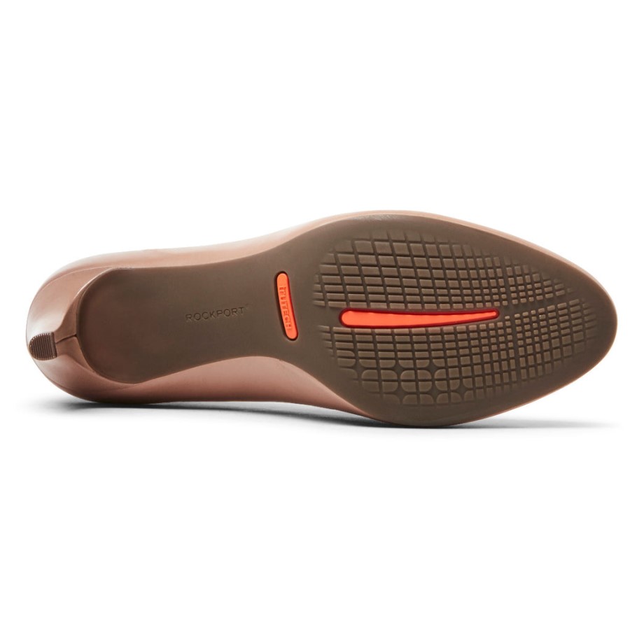 Rockport Women's Total Motion Arabella Heel Greige Lthr