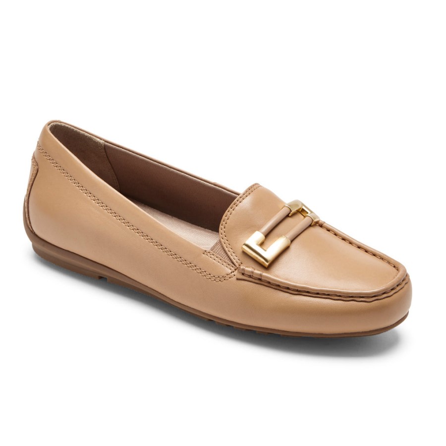 Rockport Women's Total Motion Driver Ornament Loafer Macadamia