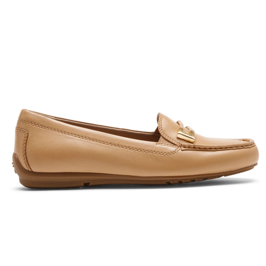 Rockport Women's Total Motion Driver Ornament Loafer Macadamia