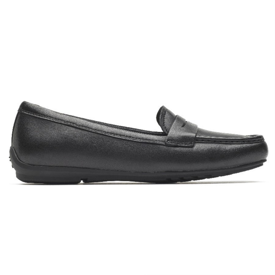 Rockport Women's Total Motion Driver Penny Loafer Black