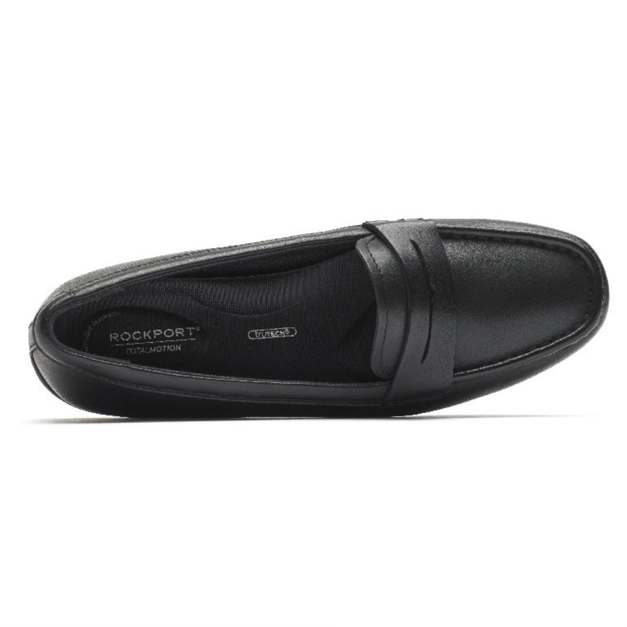 Rockport Women's Total Motion Driver Penny Loafer Black