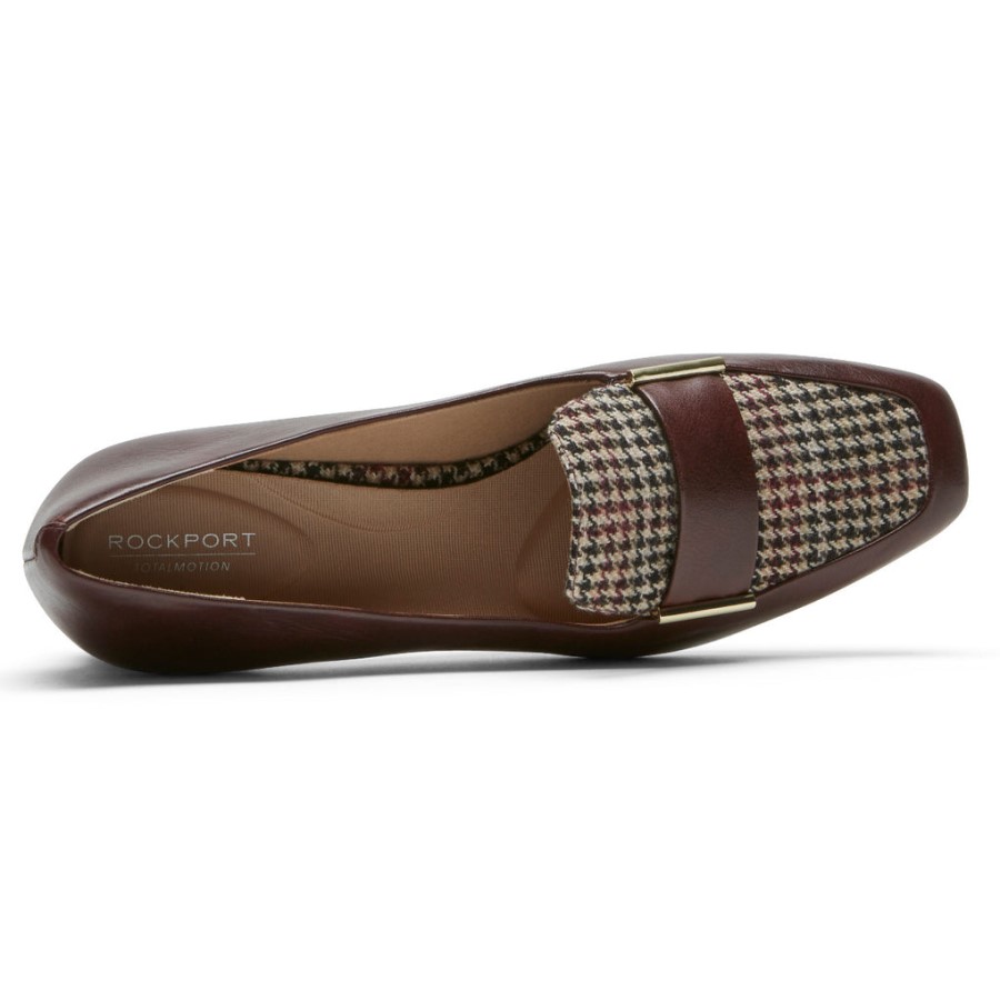 Rockport Women's Total Motion Esma Loafer Bourbon Plaid