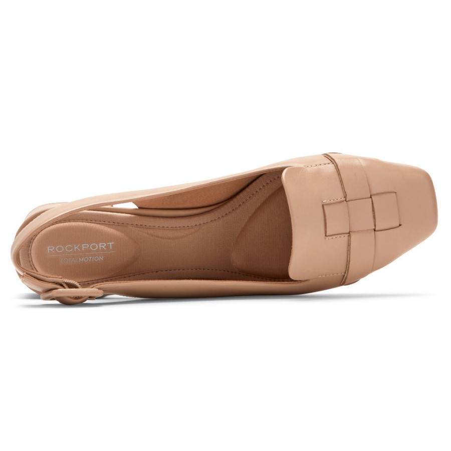 Rockport Women's Total Motion Esma Woven Heel Neutral Beige