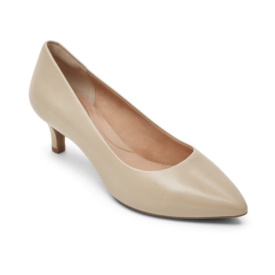 Rockport Women's Total Motion Kalila Heel Humus Leather