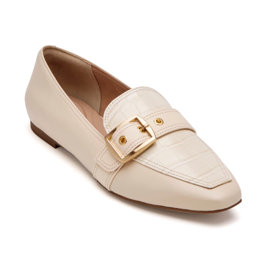 Rockport Women's Total Motion Laylani Buckle Loafer Vanilla