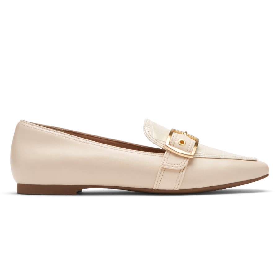 Rockport Women's Total Motion Laylani Buckle Loafer Vanilla