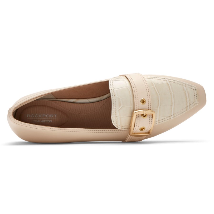 Rockport Women's Total Motion Laylani Buckle Loafer Vanilla
