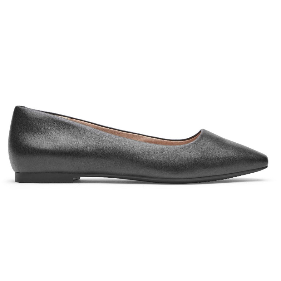 Rockport Women's Total Motion Laylani Plain Ballet Flat Black