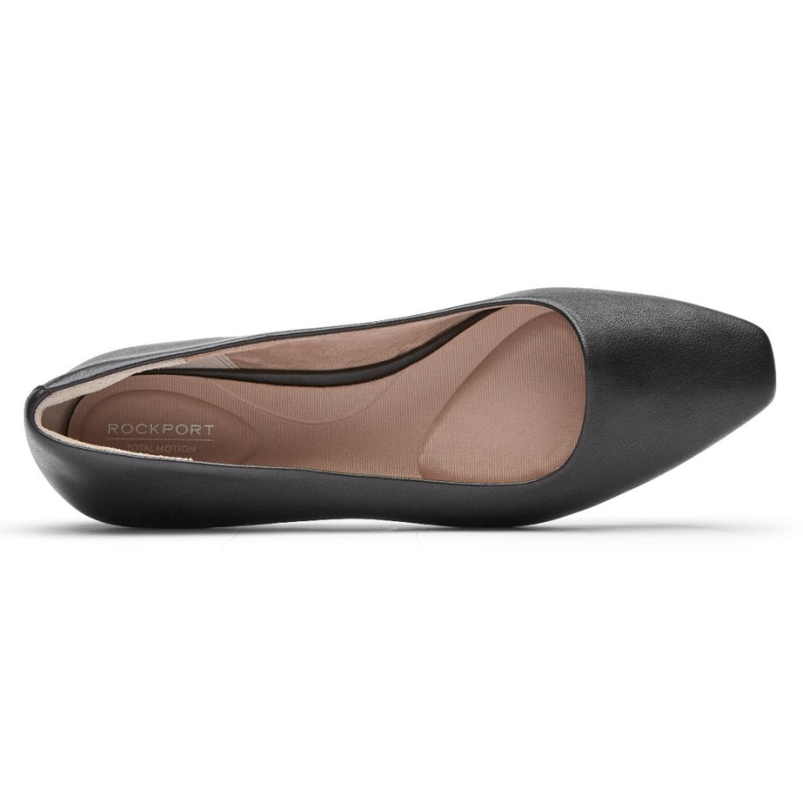 Rockport Women's Total Motion Laylani Plain Ballet Flat Black
