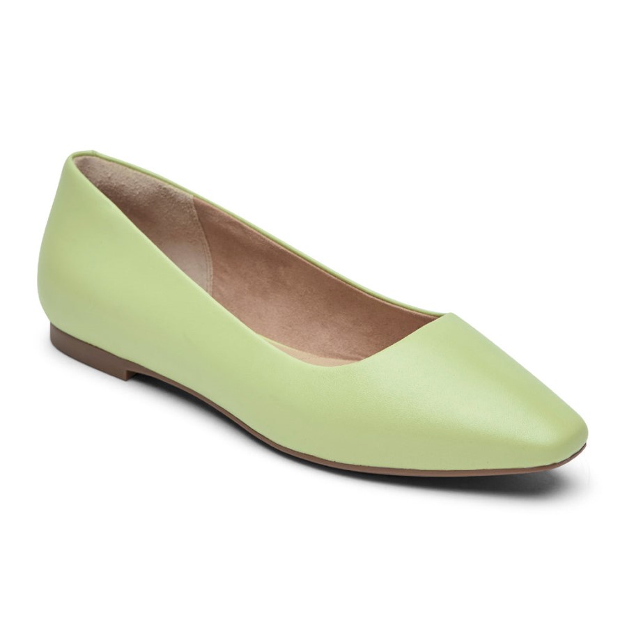 Rockport Women's Total Motion Laylani Plain Ballet Flat Celery