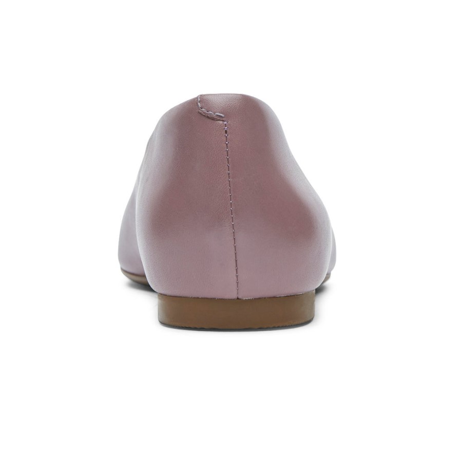 Rockport Women's Total Motion Laylani Plain Ballet Flat Elderberry