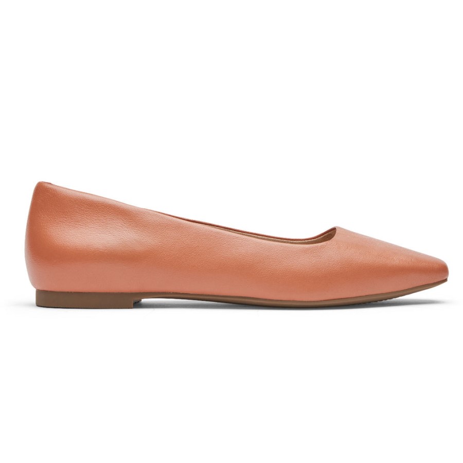 Rockport Women's Total Motion Laylani Plain Ballet Flat Picante