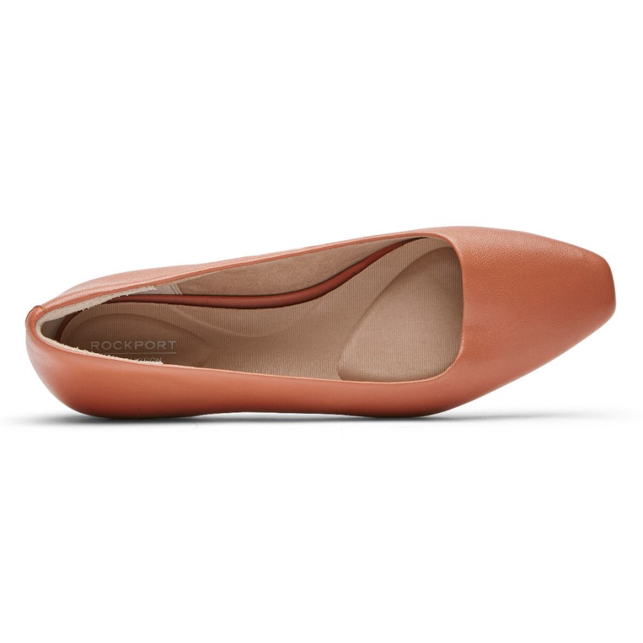 Rockport Women's Total Motion Laylani Plain Ballet Flat Picante