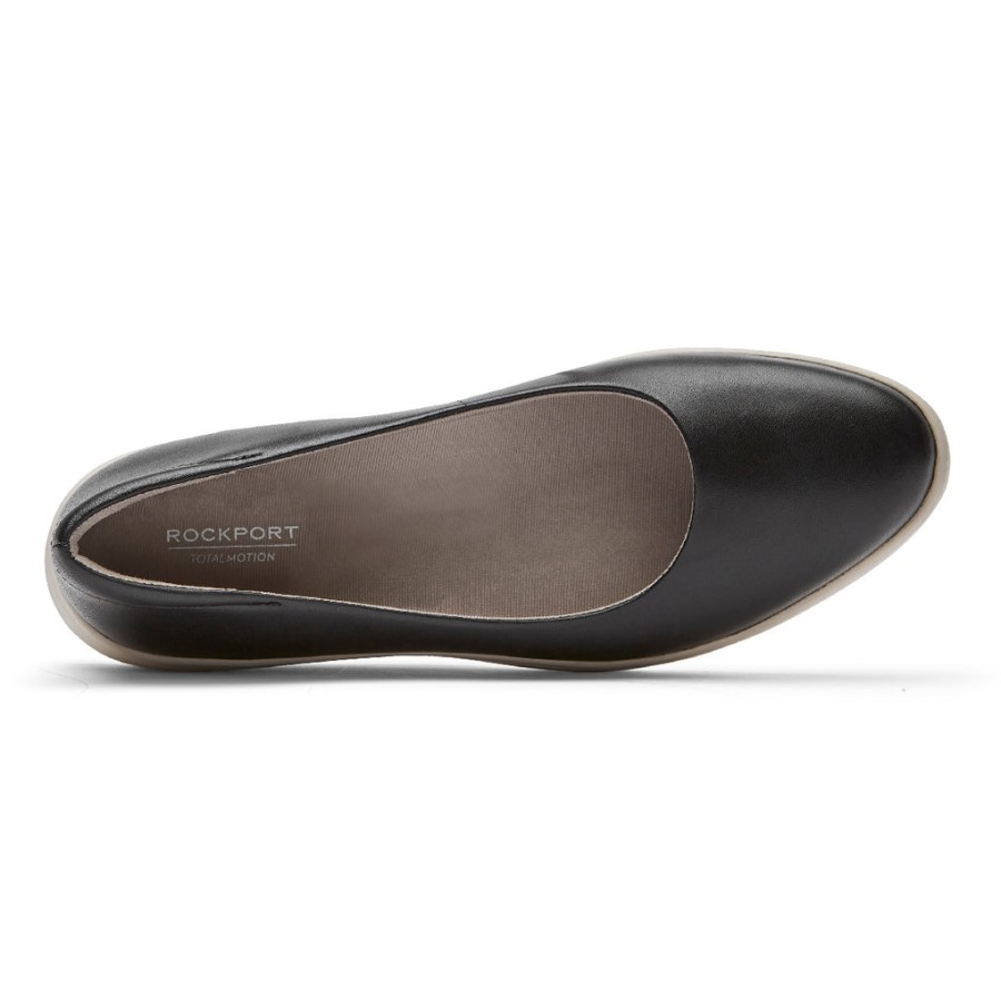 Rockport Women's Total Motion Lillie Ballet Flat Black