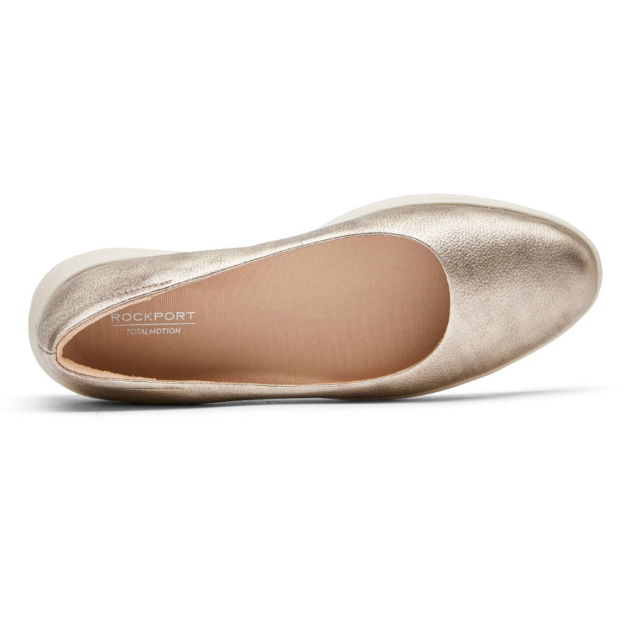 Rockport Women's Total Motion Lillie Ballet Flat Starlight