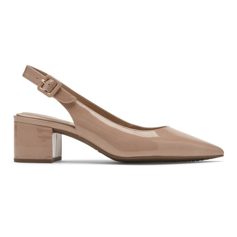 Rockport Women's Total Motion Noelle Slingback Heel Au Naturel