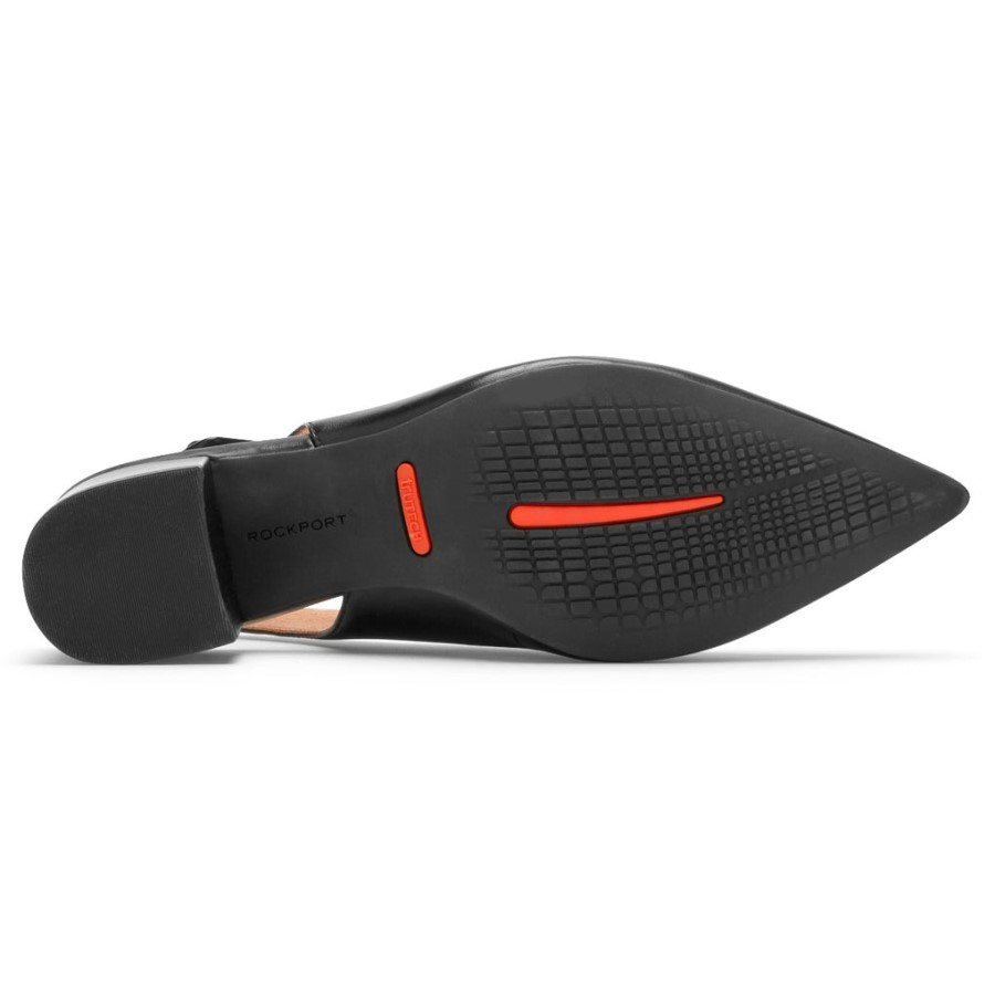 Rockport Women's Total Motion Noelle Slingback Heel Black Leather