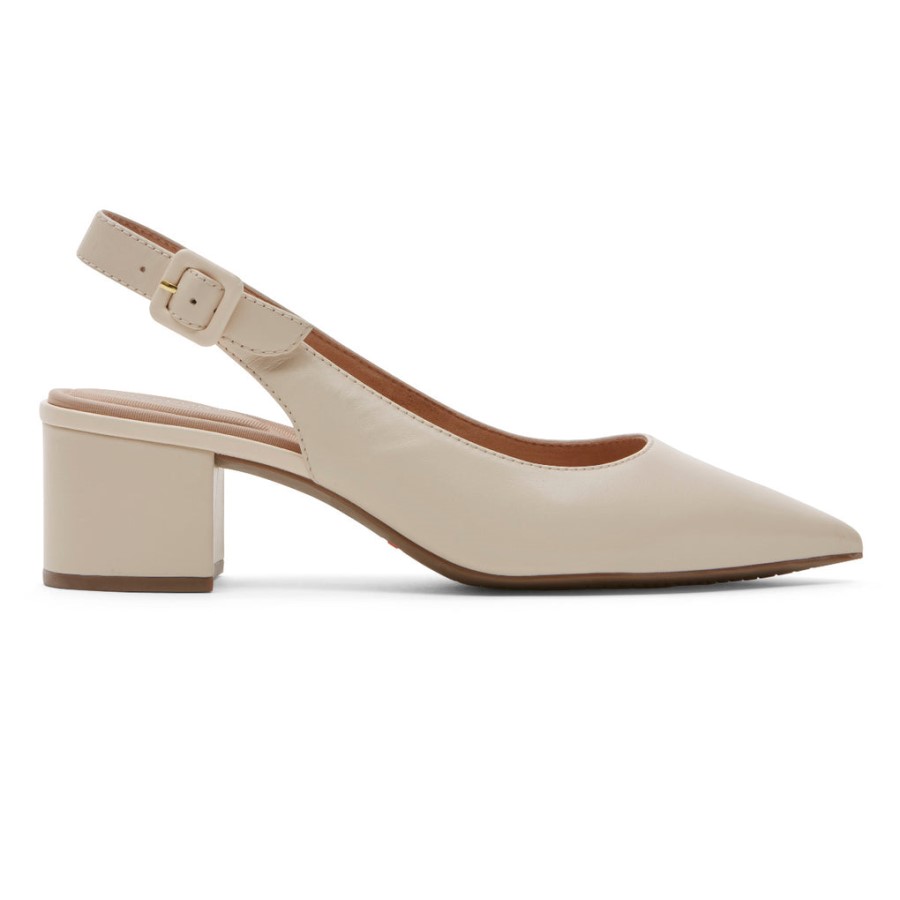 Rockport Women's Total Motion Noelle Slingback Heel Vanilla