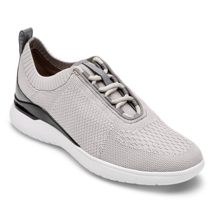 Rockport Women's Total Motion Sport Knit Sneaker Grey Knit