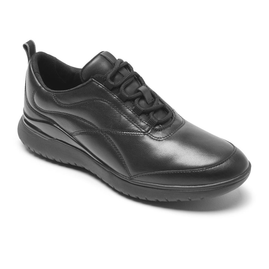 Rockport Women's Total Motion Sport Sneaker Black Leather