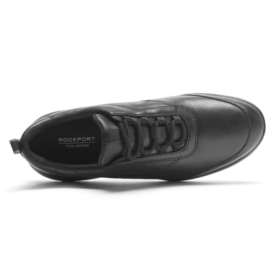 Rockport Women's Total Motion Sport Sneaker Black Leather