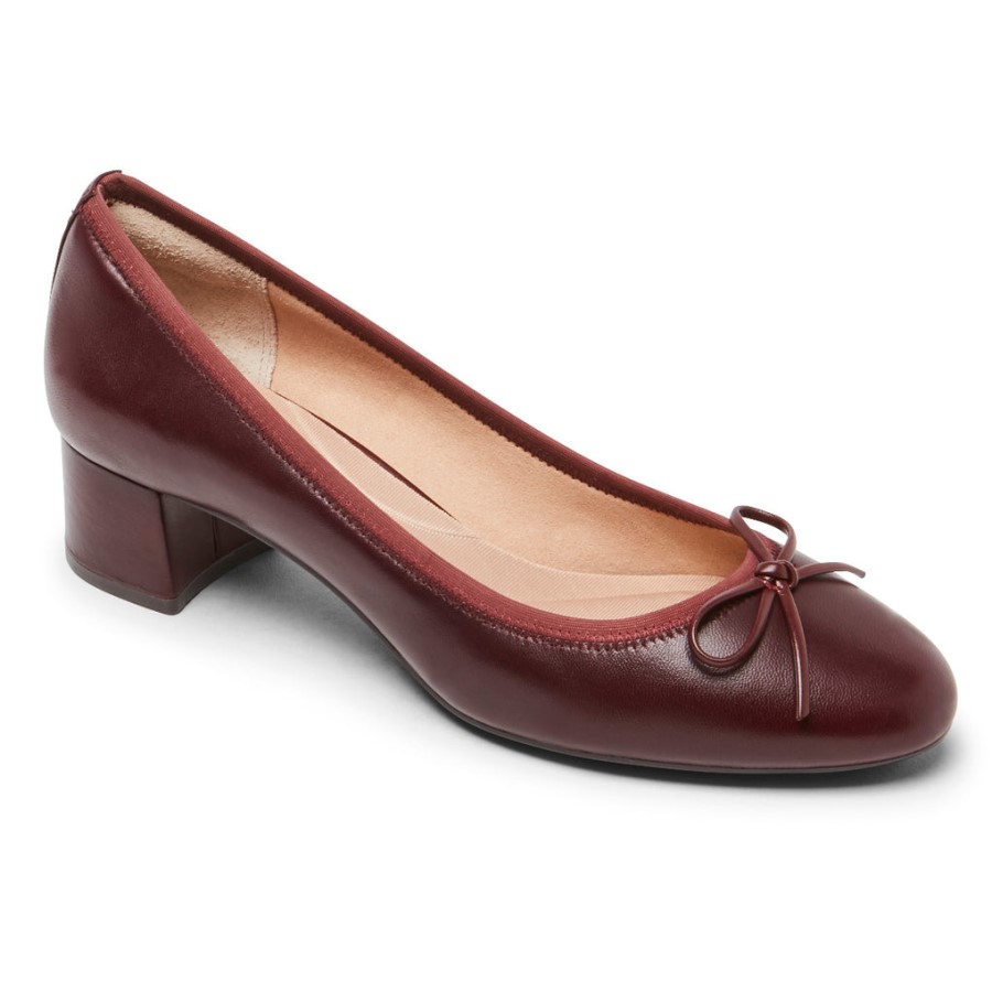 Rockport Women's Total Motion Sydney Bow Pump Oxblood
