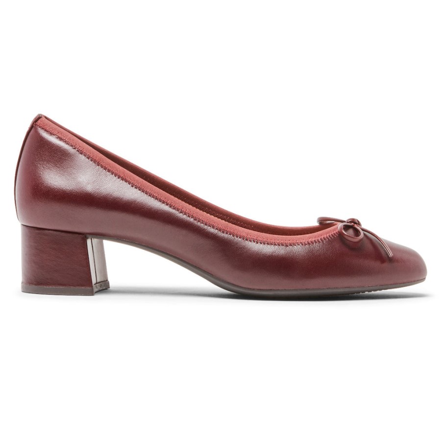 Rockport Women's Total Motion Sydney Bow Pump Oxblood