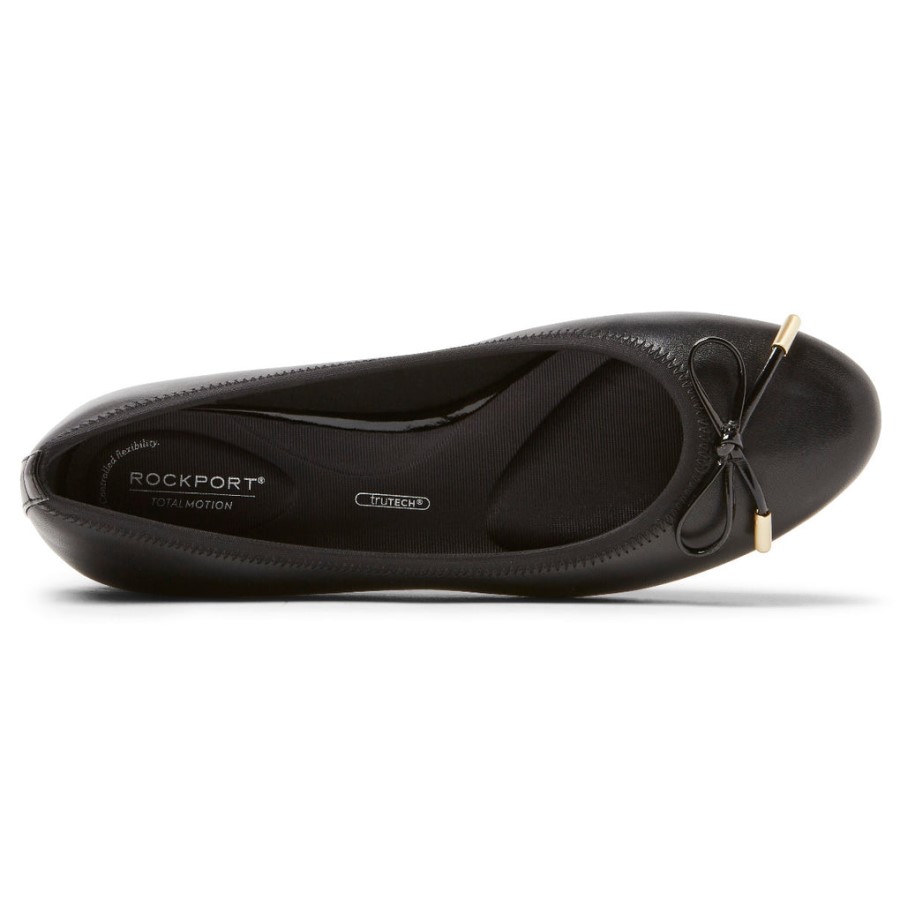 Rockport Women's Total Motion Tavia Ballet Flat Black
