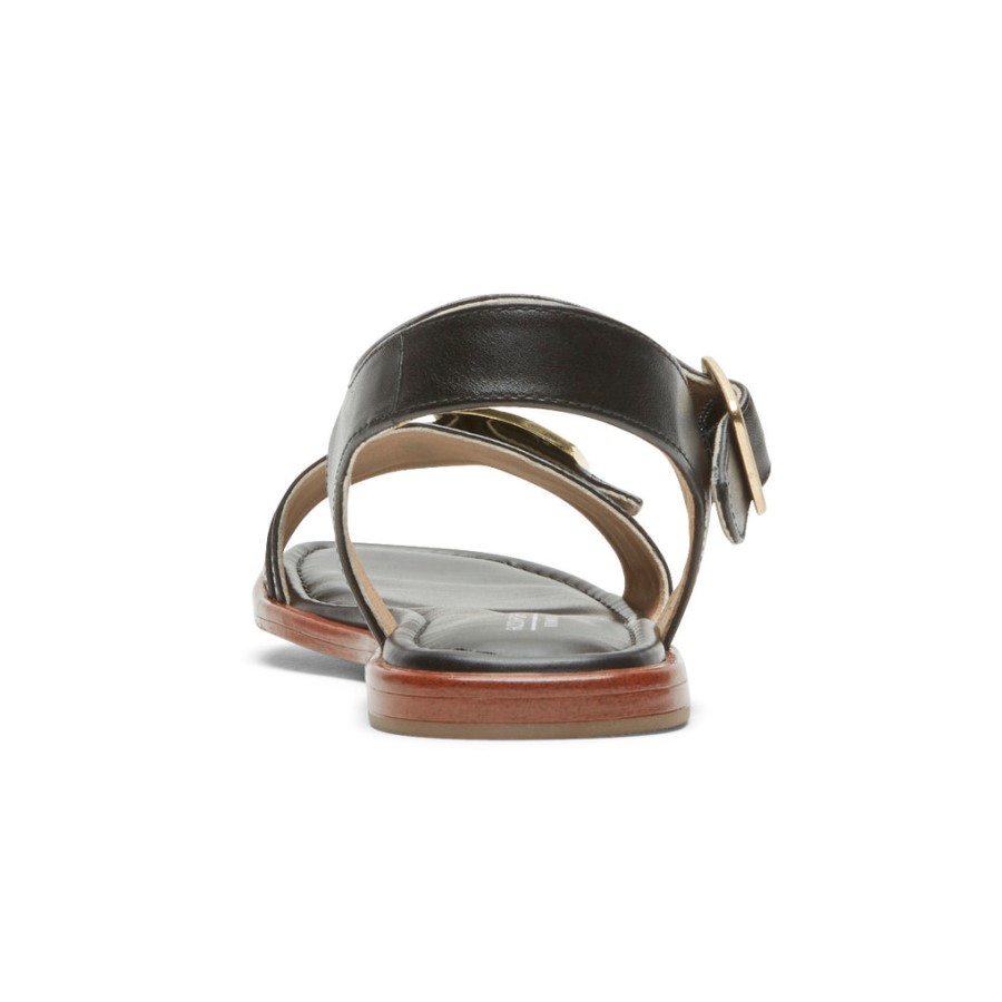 Rockport Women's Total Motion Zadie Buckle Sandal Black