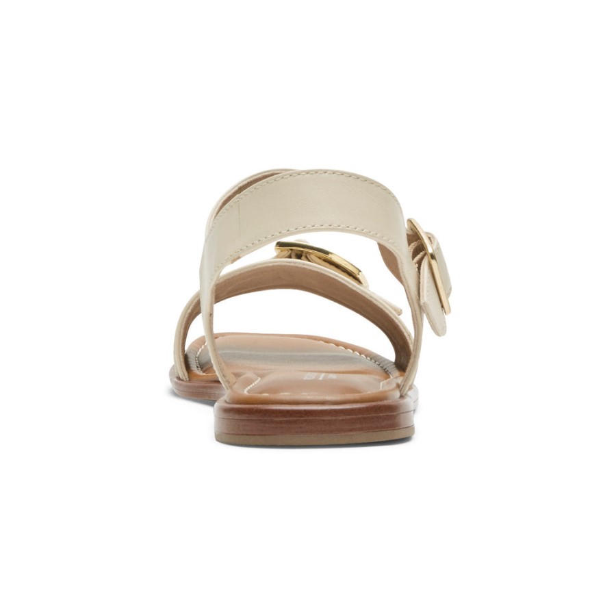 Rockport Women's Total Motion Zadie Buckle Sandal Vanilla