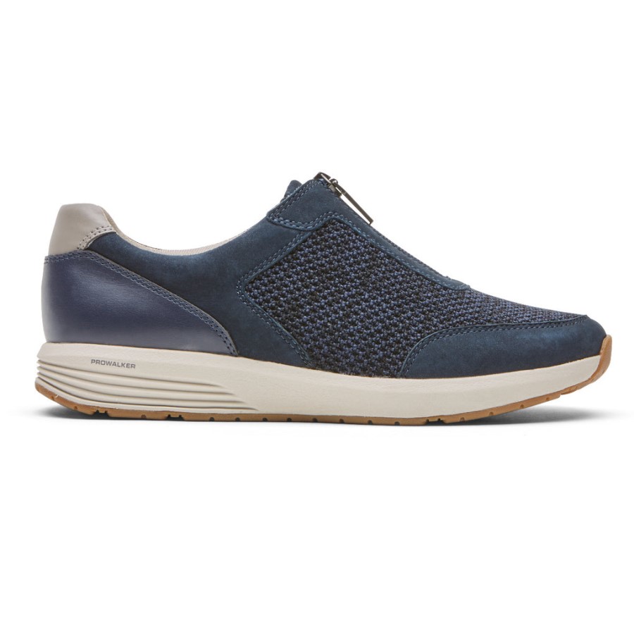Rockport Women's Trustride ProWalker Zip Sneaker Indigo