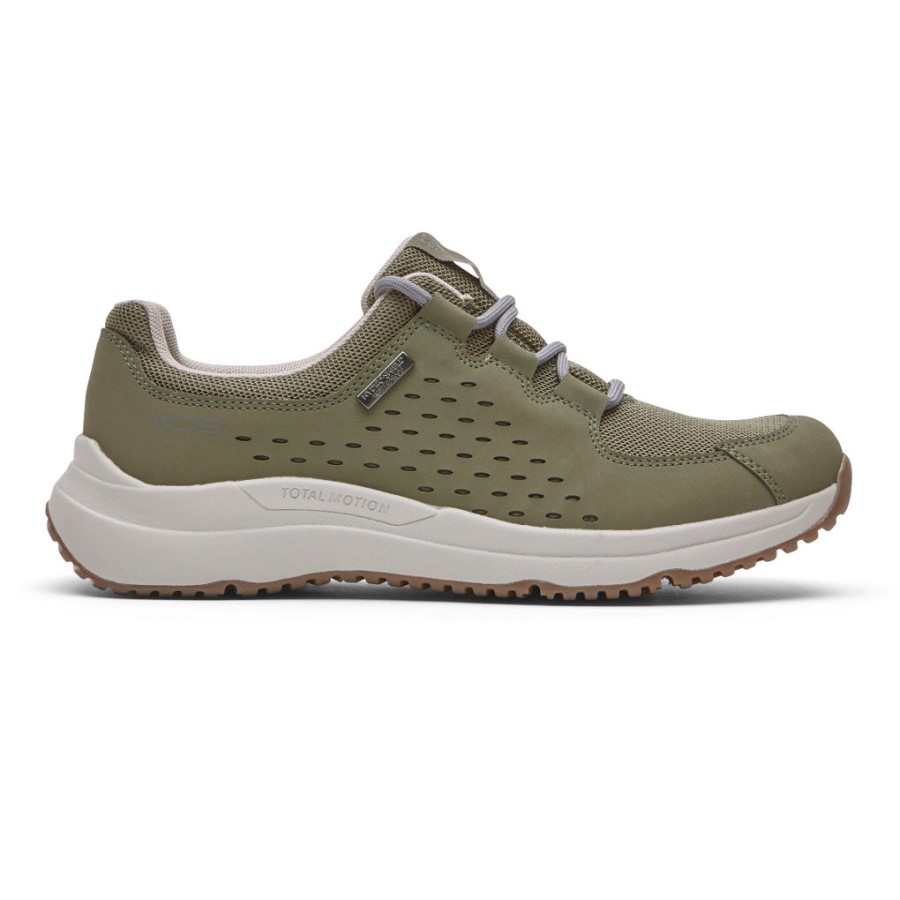 Rockport Women's XCS Total Motion Trail Sneaker-Waterproof Olive Eco