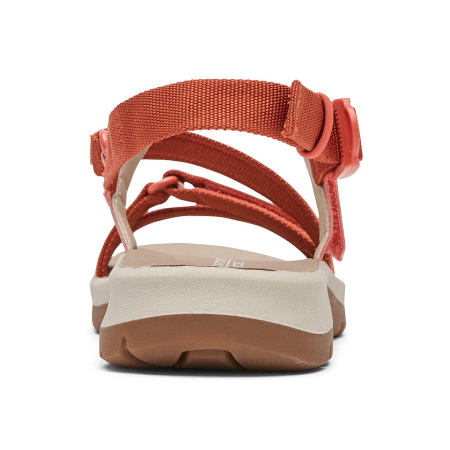 Rockport Women's XCS Trail Tech Washable Strappy Sandal Coral