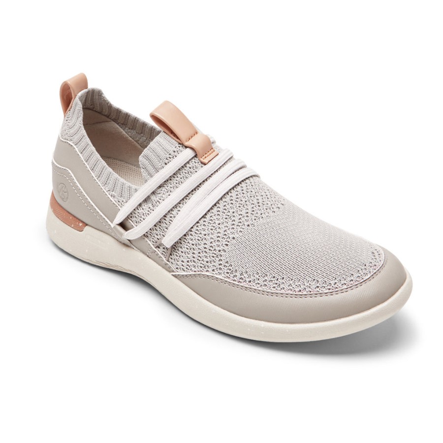 Rockport Women's truFLEX Fly Washable Bungee Sneaker Grey