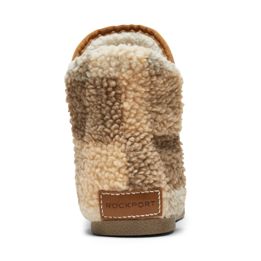 Rockport Women's truTECH Veda Slipper Boot Tan Plaid
