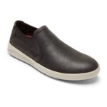Rockport Men's Caldwell Twin Gore Slip-On Black Leather