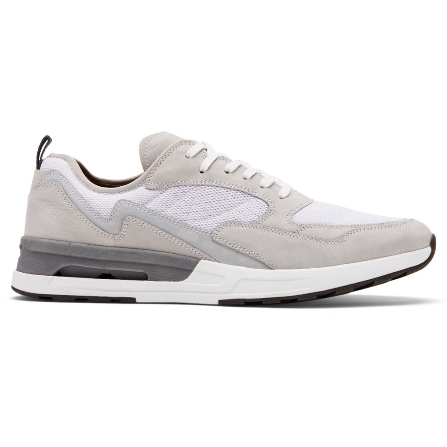 Rockport Men's PulseTech Sport Ubal Sneaker White Leather Mesh - Image 2