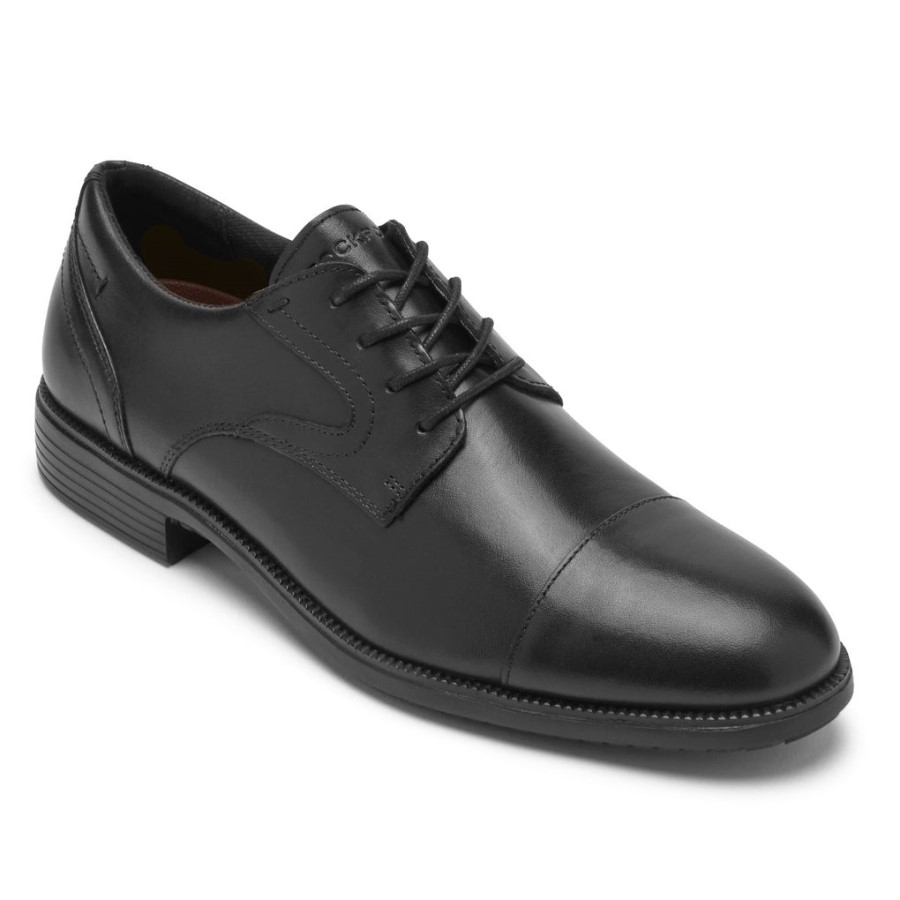 rockport_mens_total_motion_dressport_cap_toe_oxford_black.jpg Rockport Men's Total Motion DresSport Cap Toe Oxford Black - Image 1