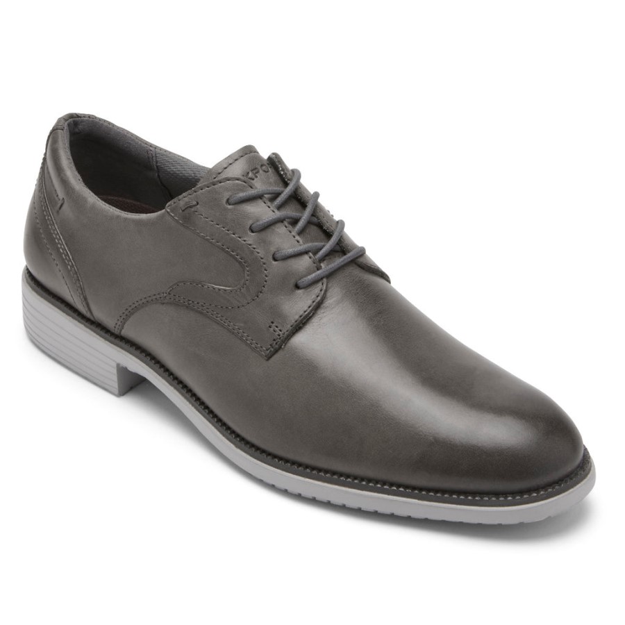 rockport_mens_total_motion_dressport_plain_toe_oxford_steel_grey.jpg Rockport Men's Total Motion DresSport Plain Toe Oxford Steel Grey - Image 1