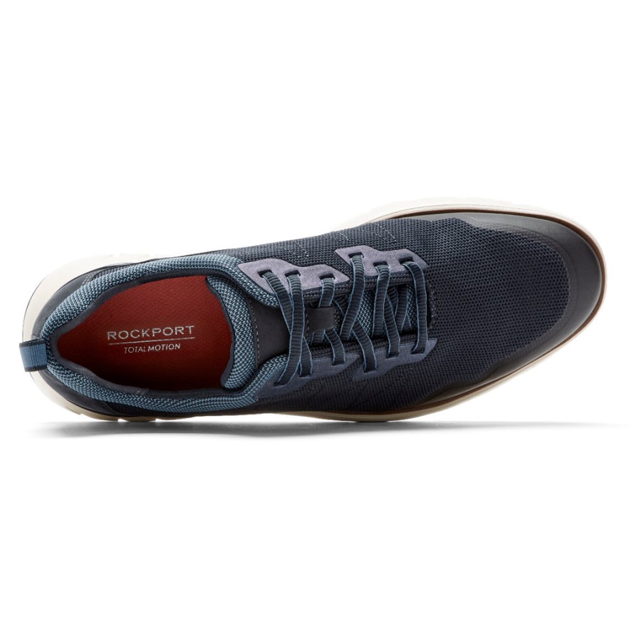 Rockport Men's Total Motion Sport Mudguard Sneaker New Dress Blues - Image 4