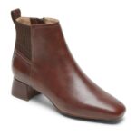 Rockport Women's Deidra Bootie Cognac Lthr