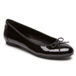 Rockport Women's Reagan Ballet Flat Black Patent Synthetic