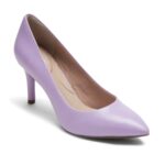 Rockport Women's Total Motion 75mm Pointed Toe Heel Lavender Leather