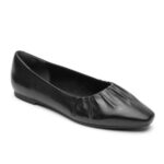 Rockport Women's Total Motion Laylani Gathered Flat Black