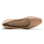 Rockport Women's Total Motion Laylani Gathered Flat Wafer Tan - Image 4